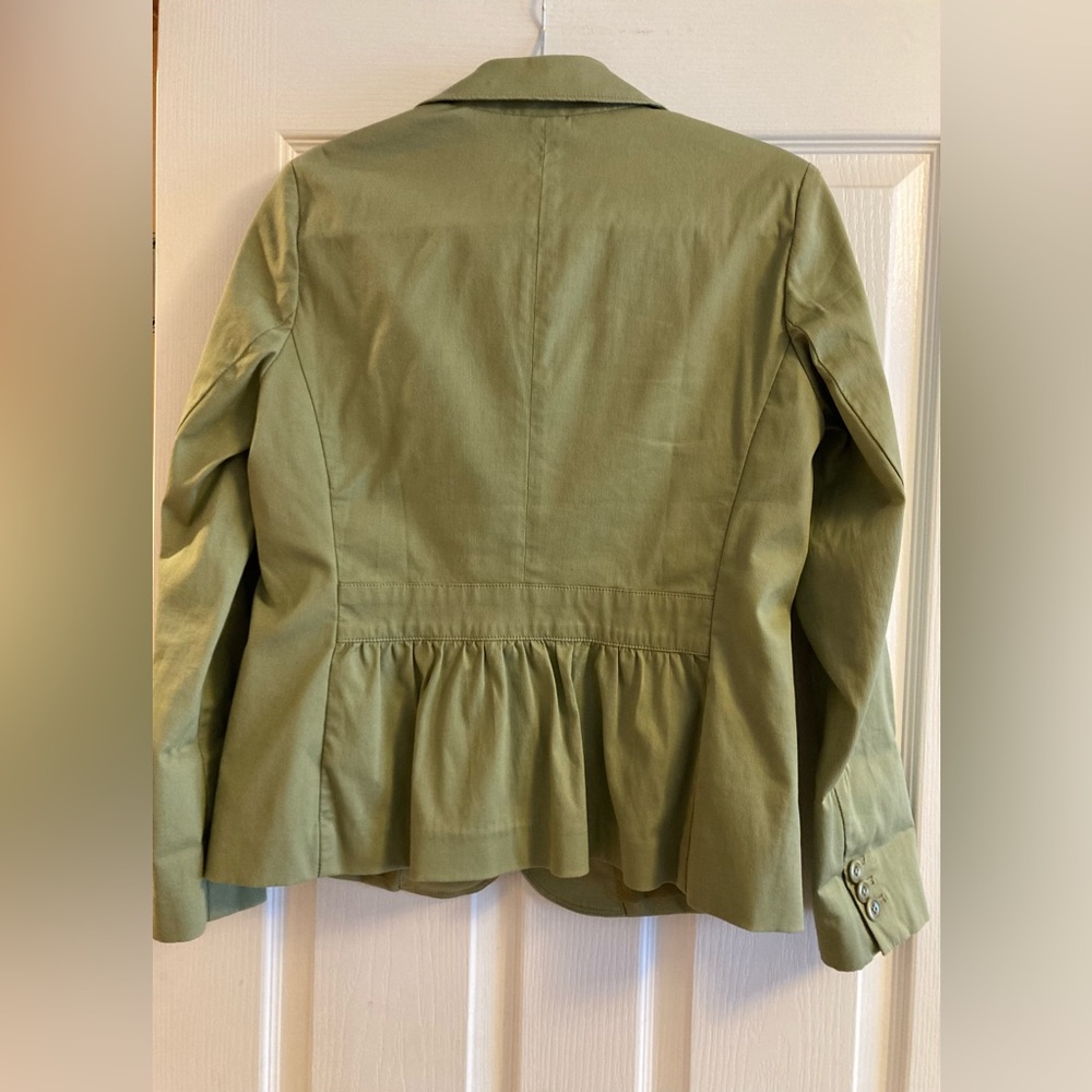 Talbots Grass Green Blazer. Peplum detail. Size 8. Just in time for Spring! 🌷